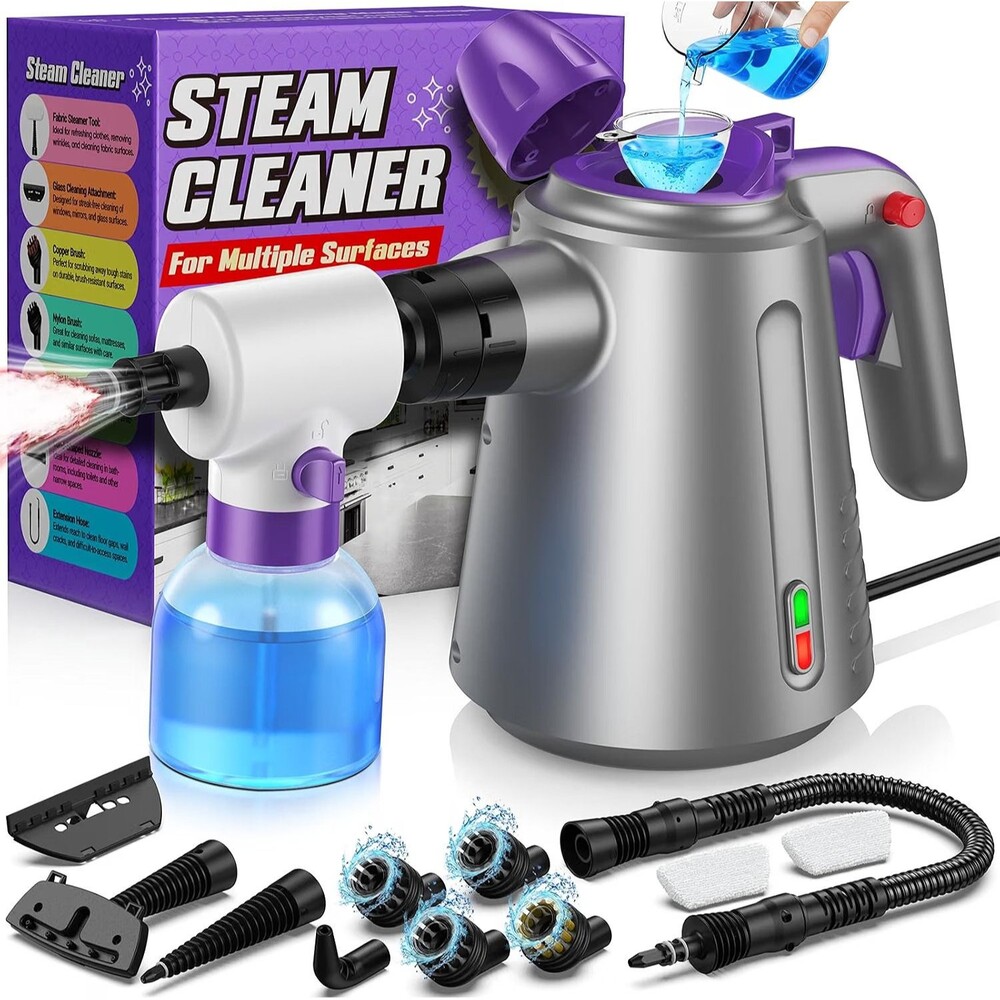 Handheld Steam Cleaner for Home, Pressurized Multi Purpose Steamer